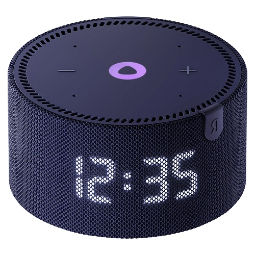 Яндекс станция Мини с часами, синий