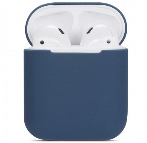 Чехол AirPods 1\2 Silicon Case, синий