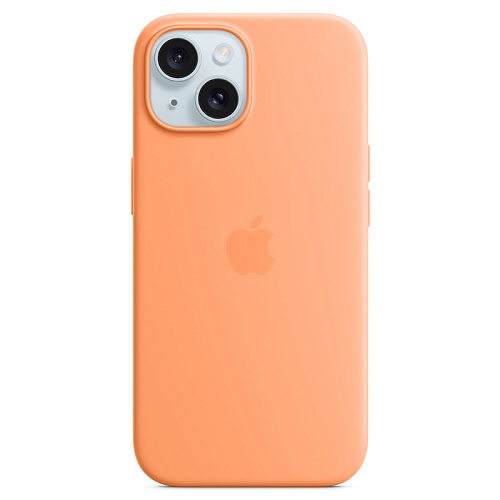 Чехол iPhone 15 Apple Silicone Case MagSafe Orange Sorbet
