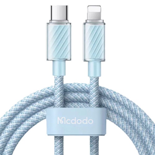 Кабель Mcdodo Type-C to Lightning 1.2 m 36W, голубой