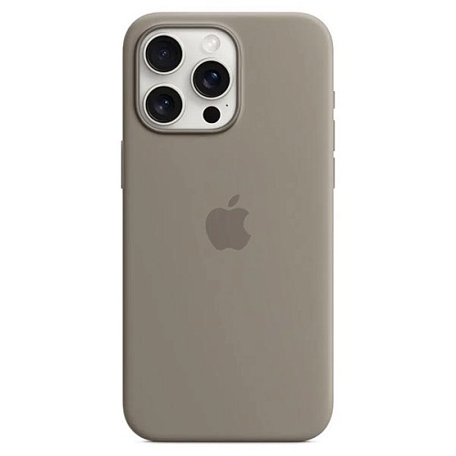 Чехол накладка для iPhone 15 Pro 6.1" Silicone Case Clay