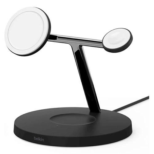 БЗУ Belkin BoostCharge Pro 3-в-1 с MagSafe 15W, черный