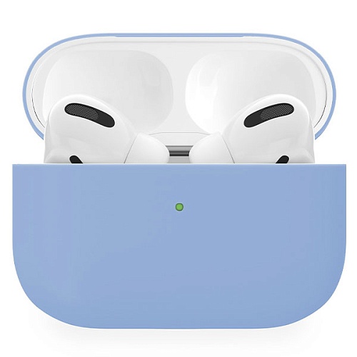 Чехол Uzay для AirPods pro 2 силиконовый, голубой