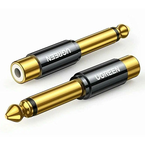 Адаптер UGREEN AV169 (80731) 6.35mm Male to RCA Female Adapter