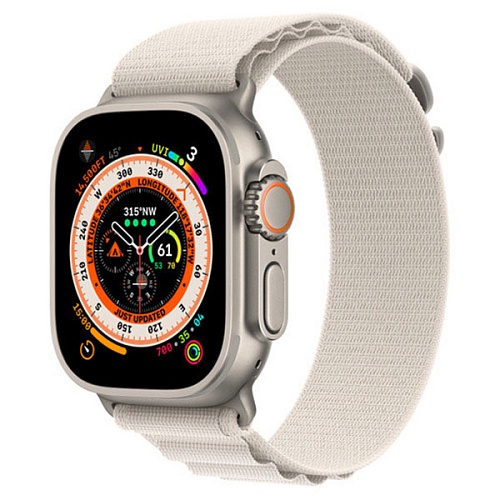 Ремешок Gurdini Alpine Loop для Apple Watch 42/44/45/49мм, белый