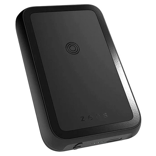 Внешний аккумулятор ZENS Magnetic Dual Wireless Powerbank 4000mAh, черный