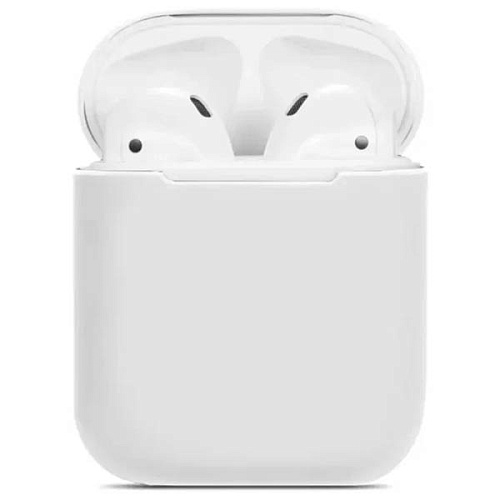 Чехол AirPods 1\2 Silicon Case, белый