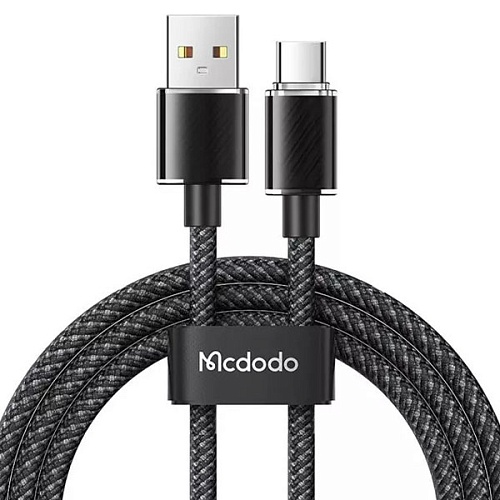 Кабель Mcdodo USB to Type-C Colorfull Crystal Series 1.2 m, черный