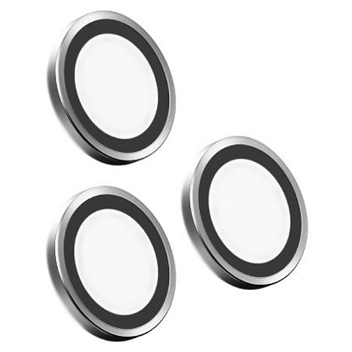 Стекло защитное iPhone 17 Pro/Pro Max uBear Extreme Metal Lens Shield, серебро