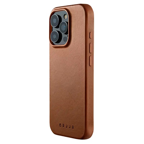 Чехол Mujjo Leather Case - iPhone 16 Pro Max - MagSafe Compatible, Tan