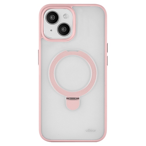 Чехол iPhone 15 uBear Clip Mag Case MagSafe, розовый