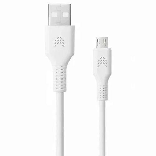 Кабель Rocket Flex TPE USB-A/Micro-USB 1м оплётка, белый