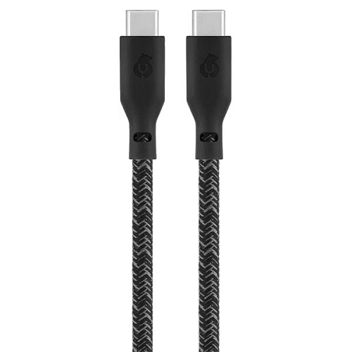 Зарядный кабель uBear Trend USB-C|USB-С 1,2 метра, 60W, черный