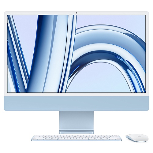 iMac 24" М3, 8C CPU, 8C GPU, 8/256 ГБ SSD, синий