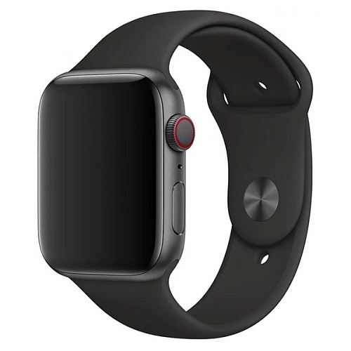Спортивный ремешок Apple Watch 38/40mm, силиконовый, Black