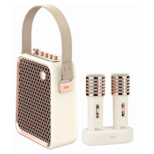 Колонка Divoom SongBird-HQ 2 микрофона, белый