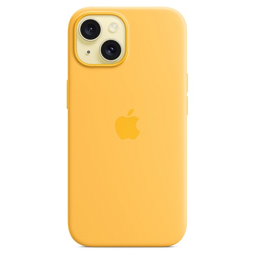 Чехол iPhone 15 Apple Silicone Case MagSafe Sunshine